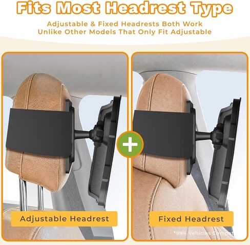 Baby Car Mirror for Rear Facing Infant Car Seats, Shatterproof Acrylic | Extra Wide Anti-Slip Strap, Universal Fits Fixed & Adjustable Headrests, HD Wide Angle View, 360° Swivel Adjustment in Kuwait