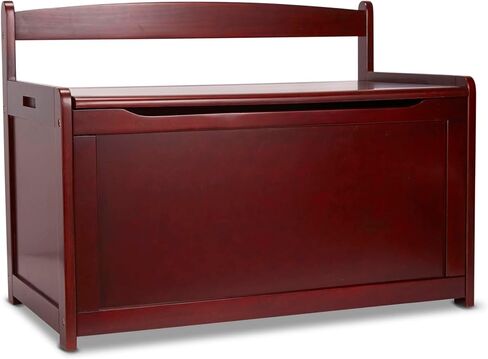 Melissa & Doug Wooden Toy Chest, Toy Storage Box with Hinged-Lid, Playroom Furniture for Kids Ages 3+ (Espresso) in Kuwait