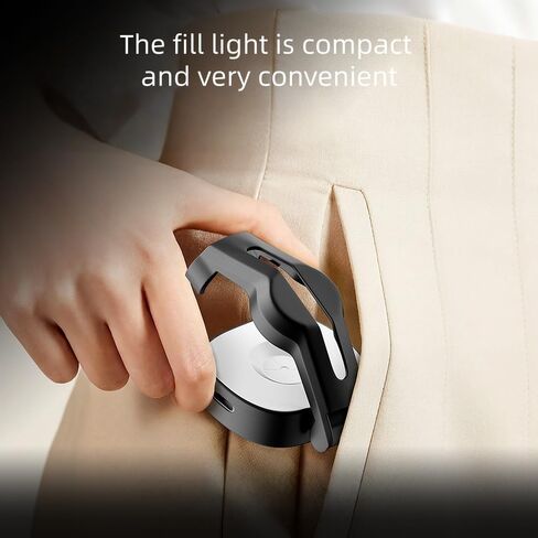 Portable Mini LED Fill Light for Insta360 Luna Ultra Gimbal Camera, High CRI Dimmable Supplementary Light Soften Portrait Shadow for Insta360 Luna Ultra in Kuwait