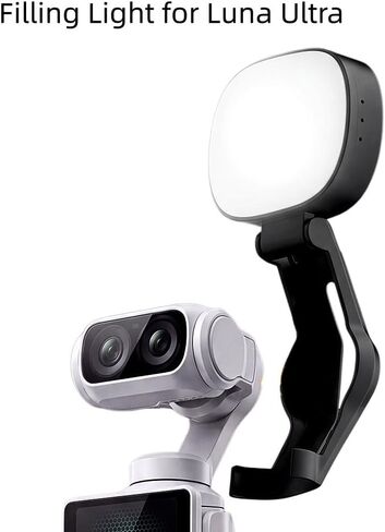Fill Light for Insta360 Luna Ultra Camera - 180° Adjustable, Type-C Rechargeable, Plug-and-Play, Foldable Design for Enhanced Skin Tone in Professional Photos in Kuwait
