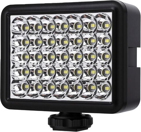 Fabater LED Video Light, 300mAh Rechargeable On Camera Fill Light, 6000K - 7000K Portable Photography Lighting for Vlogging, DSLR Camera, Tripod, TikTok, Selfie Video in Kuwait