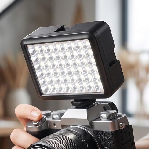 Fabater LED Video Light, 300mAh Rechargeable On Camera Fill Light, 6000K - 7000K Portable Photography Lighting for Vlogging, DSLR Camera, Tripod, TikTok, Selfie Video in Kuwait
