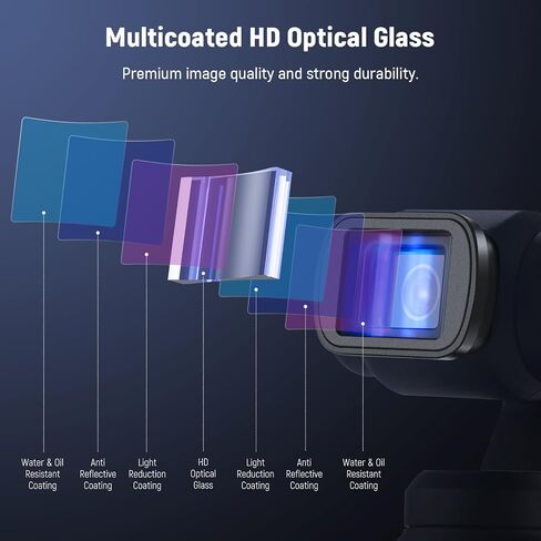 NEEWER 1.2X Blue Anamorphic Lens Compatible with DJI Osmo Pocket 3 / Pocket 4 / Xtra Muse, HD Magnetic Cinematic Widescreen Blue Streak Effect Lens Accessories, LS-44 Pro in Kuwait