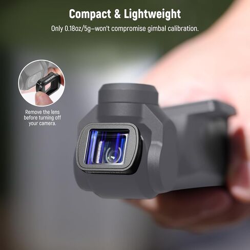 NEEWER 1.2X Blue Anamorphic Lens Compatible with DJI Osmo Pocket 3 / Pocket 4 / Xtra Muse, HD Magnetic Cinematic Widescreen Blue Streak Effect Lens Accessories, LS-44 Pro in Kuwait