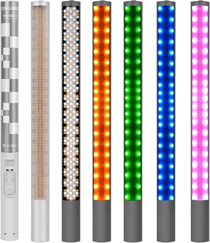 YONGNUO YN360 II YN360II LED Video Light Ice Light, 3200K-5600K Bi-Color RGB Full Color, CRI≥95 + APP + Remote Control in Kuwait
