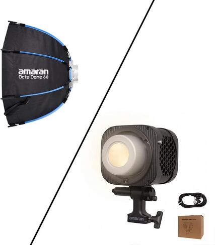 Amaran Halo 200x Bi-Color LED Monolight - Bundle with Octa Dome 60 in Kuwait
