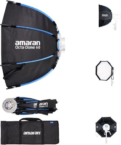 Amaran Halo 200x Bi-Color LED Monolight - Bundle with Octa Dome 60 in Kuwait