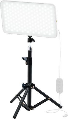 PHOTOOLEX 13" LED Video Light Kit, Photography Lighting, Desktop Fill Light | 15W/Bi Color/2500K-9900K/CRI96+/1200LM/Beam 120°/w Tripod & Ball Head, for Conference, Live Streaming, Podcast, Salon, TikTok in Kuwait
