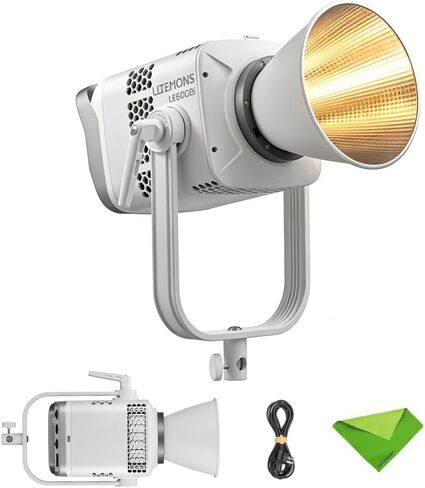 Godox LE200Bi Bi-Color LED Video Light, 2800K-6500K, Bowens Mount | CRI/TLCI 98, 11 FX Modes, DMX/RDM, Bluetooth App and NFC Control, Built-in Power Supply, Ultra-Quiet Fan in Kuwait