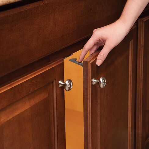 Safety 1st Cabinet & Drawer Latch 14 Pack, Babyproofing Locks for Toddlers, Easy Install, Child Safety, Hidden Design, Secure Cabinets & Drawers, Gray in Kuwait