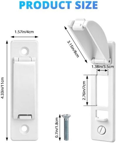 4 Pcs Light Switch Cover Guard, White Light Switch Lock, Light Switch Guard, Child Proof Light switch cover to Prevent Accidental ON/OFF from Kids, Pets & Bumps, Includes Screws in Kuwait