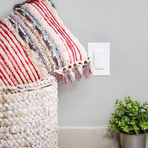 Qdos Safety StayPut Double Outlet Plug Cover - One Plug Covers Both Outlets! Secure Fit and Beveled Edges Prevent Small Fingers from Removing Unlike Other Products| Fits All Outlets | 12 Pack | White in Saudi Arabia