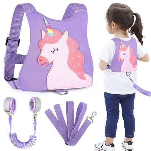 Accmor Toddler Harness Leash Child Anti Lost Wrist Link, Cute Unicorn Baby Walking Safty Harness for Girls Travel in Kuwait