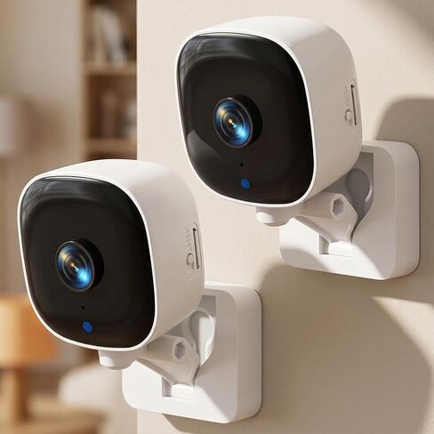 2 Pack WiFi Wireless Infrared Camera, 360° Rotatable Removable Plug-in Indoor Home Monitoring Camera in Kuwait