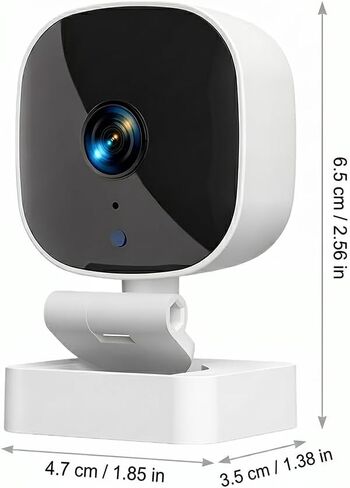 2 Pack WiFi Wireless Infrared Camera, 360° Rotatable Removable Plug-in Indoor Home Monitoring Camera in Kuwait