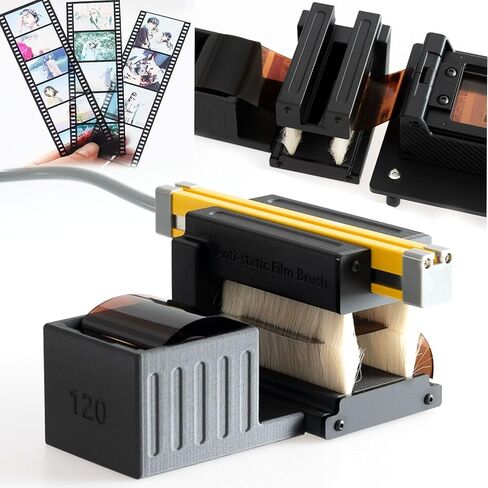 Negative Film Dust Removal Kit - Ion Anti-Static Bar and Brush Set for Cleaning 135, 120, and 4X5 Films in Kuwait