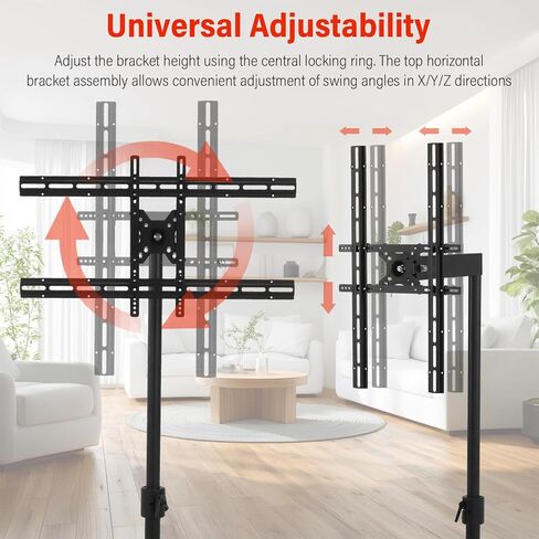 Near Infrared Light Stand with Wheels Red Light Holder Angle | Rolling Base Lamp Holder for Red Light Panels Home in Kuwait