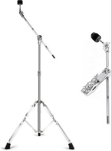 Boom Cymbal Stand with 30CM Arm Holder for Crash Ride Splash Cymbals | Adjustable 2-in-1 Straight Boom Cymbal Stand, L-Arm Rod with Bracket Holder Extension Arm Attachment in Kuwait