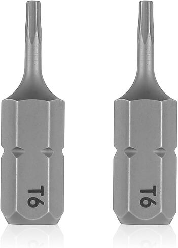 2pcs 1/4" Hex Shank 1" Length Torx Bit, Screwdriver Bits Magnetic Precision | for Furniture Assembly, Mechanical Equipment Installation, Car Repair in Kuwait