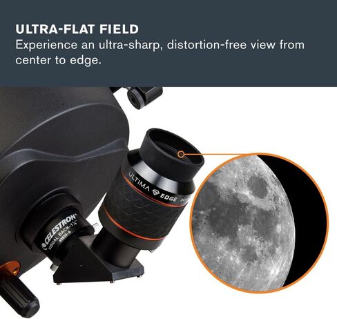 Celestron Ultima Edge 24mm 1.25" Eyepiece for Wide Deep-Sky Views | Wide Deep-Sky Views, Sharp Edge-to-Edge Performance, Long Eye Relief, Twist-Up Rubber Eyecup, Multi-Coated 5-Element Lens in Kuwait