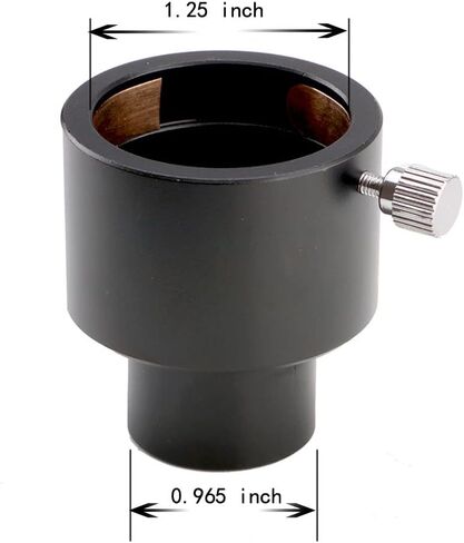 0.965" to 1.25" Telescope Eyepiece Adapter with Steel Screw | Secure Stainless Steel Lock Screw in Kuwait