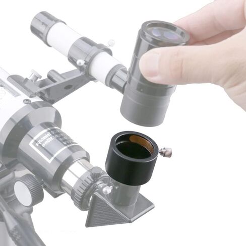 0.965" to 1.25" Telescope Eyepiece Adapter with Steel Screw | Secure Stainless Steel Lock Screw in Kuwait
