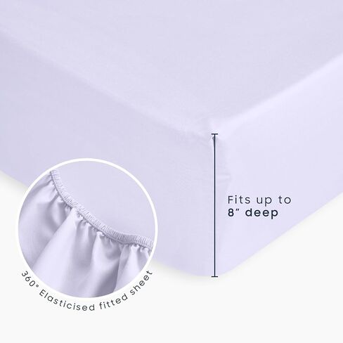 Wake In Cloud - Toddler Bedding Set for Girls, Vertical Stripes with Cute Bows, 4 Pieces Soft Crib Bed Set Including Comforter, Sheets and Pillowcase, Light Purple in Kuwait