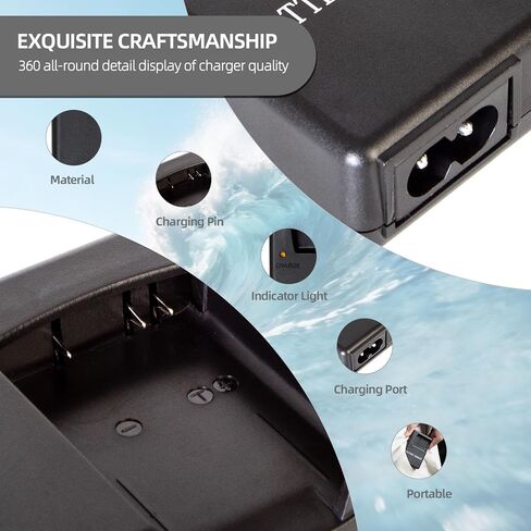 EN-EL19 Battery Charger Compatible with Nikon Coolpix A100 S100 S3100 S3200 S3300 S3500 S3600 S4100 S4300 S5200 S6500 S6600 S6800 S6900 S7000 Cameras, Replacement for Nikon MH-66 Charger in Kuwait