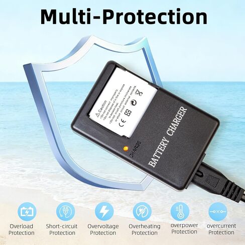 EN-EL19 Battery Charger Compatible with Nikon Coolpix A100 S100 S3100 S3200 S3300 S3500 S3600 S4100 S4300 S5200 S6500 S6600 S6800 S6900 S7000 Cameras, Replacement for Nikon MH-66 Charger in Kuwait