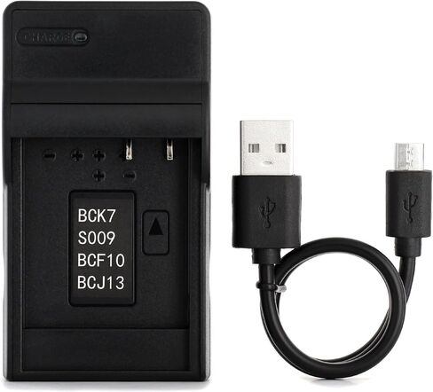Norifon DMW-BCF10 USB Charger for Panasonic Lumix DMC-FH20, DMC-FH22 | Compaitible with Panasonic Lumix DMC-FH24, DMC-FH25, DMC-FH3, DMC-FH5, DMC-FS15, DMC-FS6, DMC-FS7, DMC-FT1 Camera in Kuwait