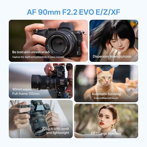 VILTROX AF 56mm F1.7 Air Lens for Fuji X Mount, f/1.7 Large Aperture APS-C Auto Focus Lens Compatible with Fuji X-Mount Mirrorless Cameras X-T5 ‌X-T50 ‌X-E5 ‌X-T30 III ‌X-M5 X-H2 X-H2S X-S20 in Kuwait