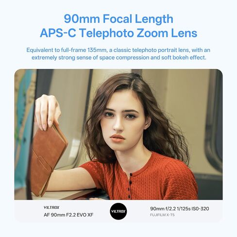 VILTROX AF 56mm F1.7 Air Lens for Fuji X Mount, f/1.7 Large Aperture APS-C Auto Focus Lens Compatible with Fuji X-Mount Mirrorless Cameras X-T5 ‌X-T50 ‌X-E5 ‌X-T30 III ‌X-M5 X-H2 X-H2S X-S20 in Kuwait