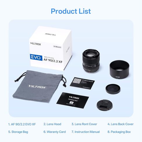 VILTROX AF 56mm F1.7 Air Lens for Fuji X Mount, f/1.7 Large Aperture APS-C Auto Focus Lens Compatible with Fuji X-Mount Mirrorless Cameras X-T5 ‌X-T50 ‌X-E5 ‌X-T30 III ‌X-M5 X-H2 X-H2S X-S20 in Kuwait