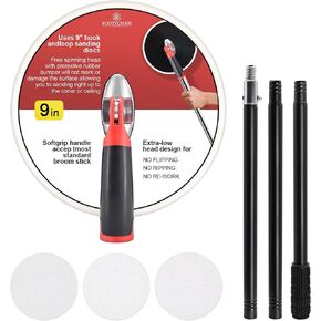 SCOTTCHEN 9 Inch Mesh Drywall Sanding Disc,120 Grit Hook and Loop Low-Dust Drywall Abrasive Sanding Screen Mesh for Electric Sanders, Pole Sanders-10 Pcs in Saudi Arabia