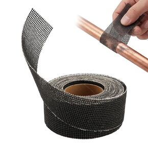 180 Grit Mesh Sandpaper Roll, Double-Sided Plumbing Sanding Cloth, Silicon Carbide Sanding Mesh for Copper Pipe, Wood and Metal in Kuwait