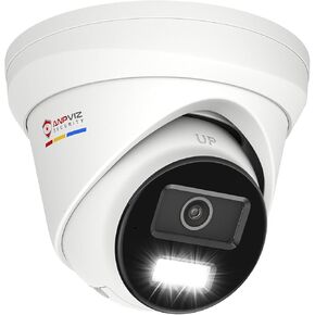 Anpviz 4K PoE IP Camera Outdoor, 8MP Black Wired Turret Security Camera in Saudi Arabia
