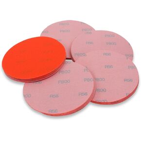 5 Inch 800 Grit Hook and Loop Wet/Dry Auto Body Film Sanding Discs, 50 Pack_AB in Kuwait