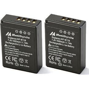 2-Pack NP-W126, NP-W126S Battery for Fuji X-T100, X-T200, X100F, X100V, X-S10, X-A3, X-A5, X-A10, X-E2S, X-E3, X-E4, X-H1, X-M1, X-Pro2, X-Pro3, X-T1, X-T2, X-T3, X-T10, X-T20, X-T30 in Saudi Arabia
