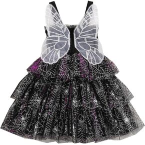 Toddler Baby Fairy Costumes Halloween Dress for Girls 6M-4T | Sleevelesss Tutu Tulle Dresses with Butterfly Wings Back Decor, Cosplay Party or Take Photo Wear, Breathable Fabric in Saudi Arabia