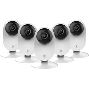 YI Pro 2K Home Security Camera 5PC, 2.4Ghz Indoor Camera with Person, Vehicle, Animal Smart Detection, Phone Appg, Compatible with Alexa and Google Assistant in Saudi Arabia