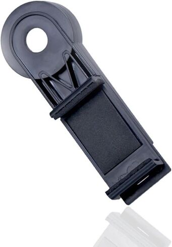 Vaguelly 2pcs Portable Phone Telescope Holders Clip Monocular Telescope Clamp Phone Photograph Clip Plastic Mount for Camping and Fishing Black in Kuwait
