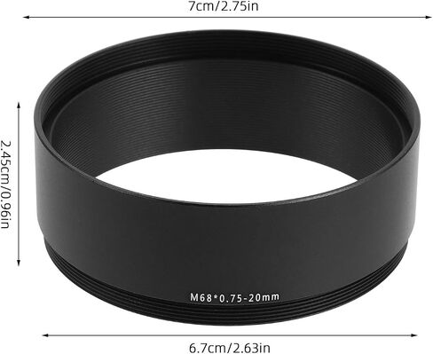 M68 Thread Adapter Extension Tube for Telescope and Astronomy Camera, Aluminum Telescope Accessory Ring with Easy Installation and Anti-Vibration Features, for Astrophotography in Kuwait