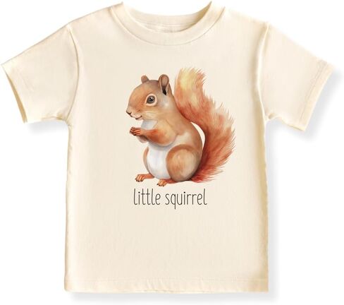 Little Squirrel Baby Bodysuit, Kids & Toddler T-Shirt – Cute Squirrel Animals Baby Clothes for Boys Girls in Kuwait