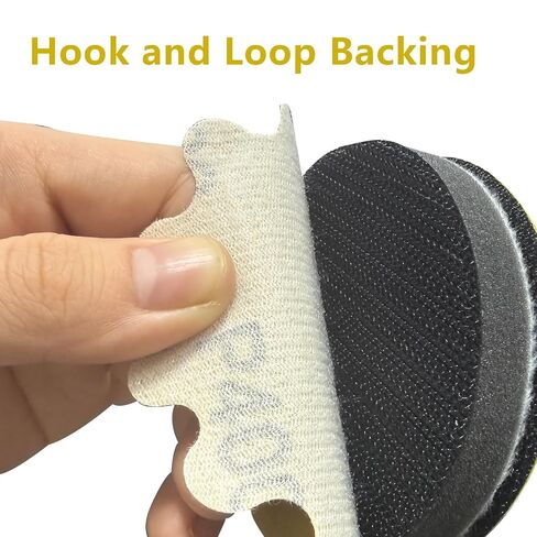 90PCS 2 Inch Sanding Discs, Wet Dry Hook and Loop Flex Edge Sand Paper, Wavy Sandpaper Assortment Grit 60 80 120 150 240 320 400 600 800, Sand Paper for Drill, Bowl Sanders in Kuwait