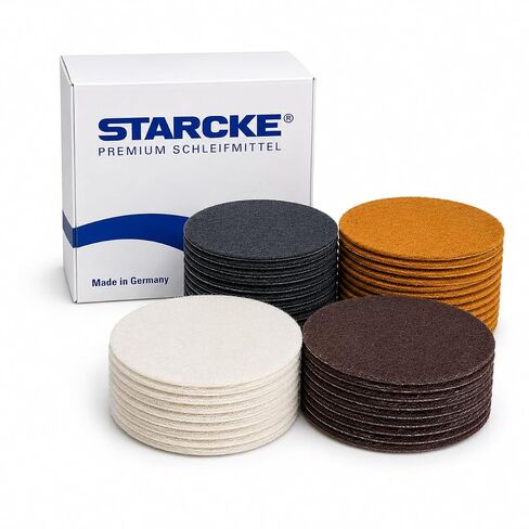 Premium 6 Inch Non Woven Surface Conditioning Discs - for Dry Sanding Countertops, Auto Body Repair, Marine, Paint, Plastics, Metal and Fiberglass (50 Pack, Maroon - Very Fine) in Kuwait