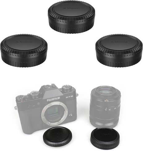 JJC 5-Pack Rear Lens Cap Cover for Fujifilm X Mount Lenses, Lens Dust Cap for Fujifilm Fuji X-M5 X-T5 X-T4 X-3 X-T50 X-T30 II X-T30 X-T20 X-PRO3 X-PRO2 X-S20 X-S10 X-E4 X-E3 X-T200 X-T100 Kit Lenses in Saudi Arabia
