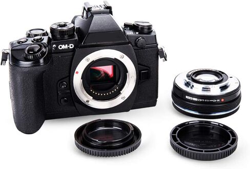 JJC 2-Pack Body Cap & Rear Lens Cover for Olympus OM-5 OM-3 OM-1 E-M10 E-M5 | for Olympus OM-1 Mark II E-M1 E-M1X, Panasonic G9II G7 G85 G95 GH7 GH6 GH5 GH4 GX9 GX85 & More Micro 4/3 Mount Camera & Lens in Kuwait