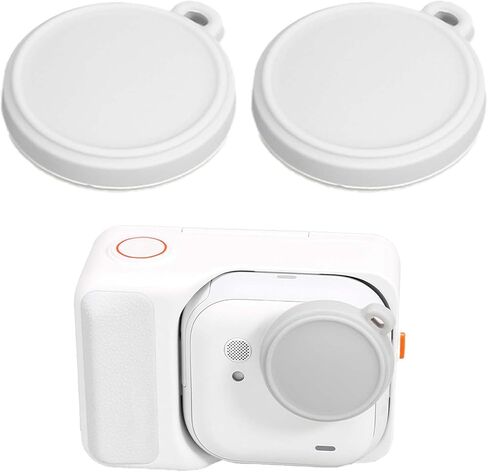 2PCS Silicone Lens Cap for Insta360 GO Ultra, Soft Camera Lens Cover Dustproof & Scratchproof Protective Case Cover Set, Compatible with 360 GO Ultra Action Camera Accessories（Grey） in Kuwait