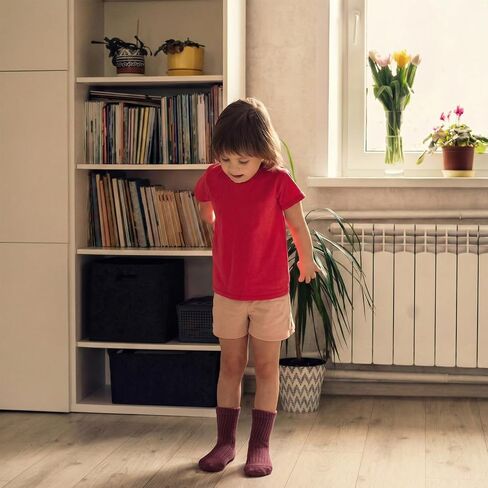 6/8/12 Pairs Toddler Baby Grippy Socks, Cute Non Slip Grip Ankle Socks for Toddler Girls Boys Kids, 1-5 Y in Kuwait