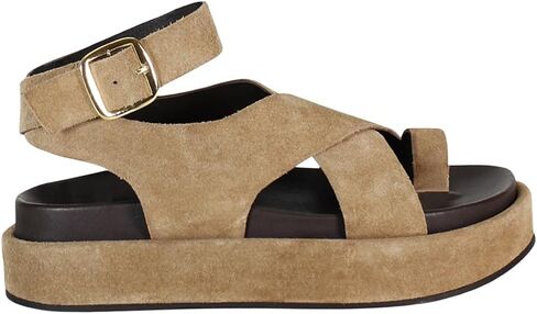 Diba True Womens Sugar Fix Strappy Ankle Strap Casual Sandals Casual Low Heel 1-2" - Brown in Kuwait